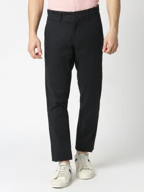 Dark Navy Cotton Trousers
