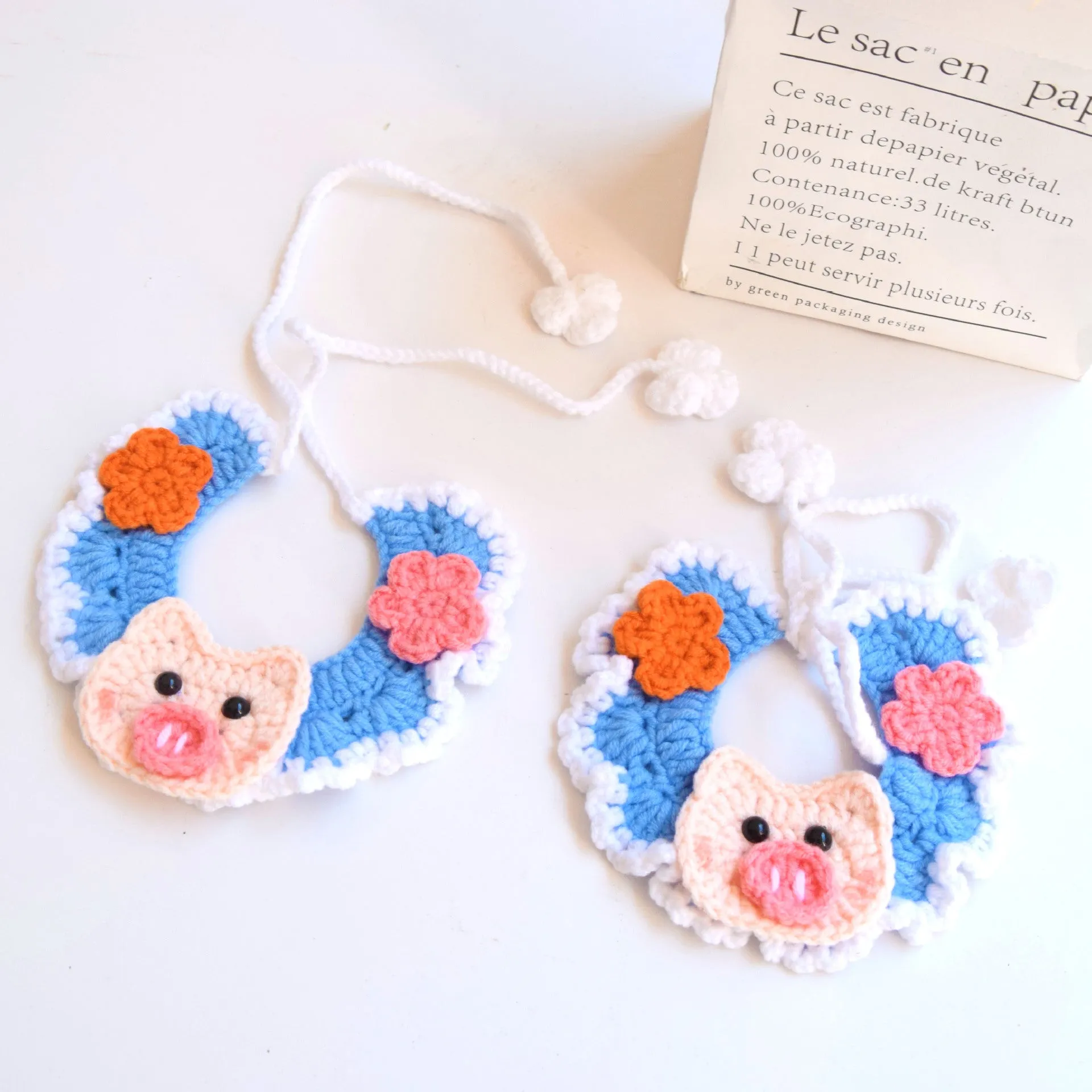 Mokka - Knit Collar - Pig